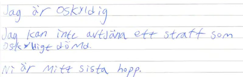 Tishko Ahmeds brev till HD. Tishko Ahmeds brev till HD.